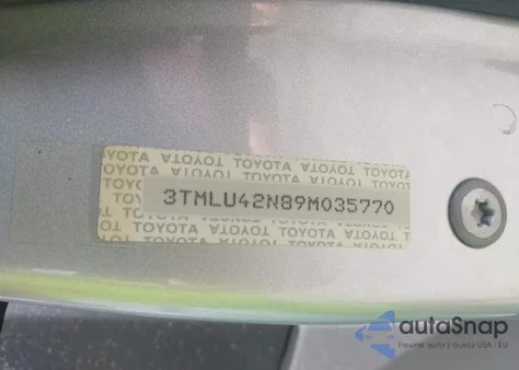 2009 Toyota Tacoma Base V6 from USA, damaged, VIN 3TMLU42N89M035770